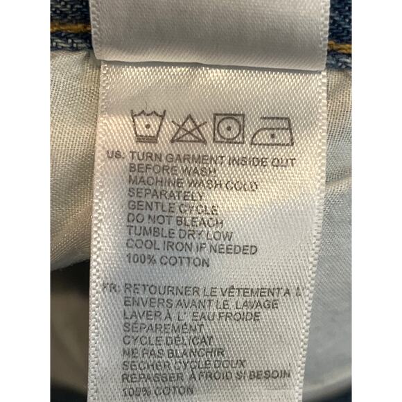 Amuse Society Cut Off Distressed Button Fly Jean Shorts Size 27 - Picture 5 of 7